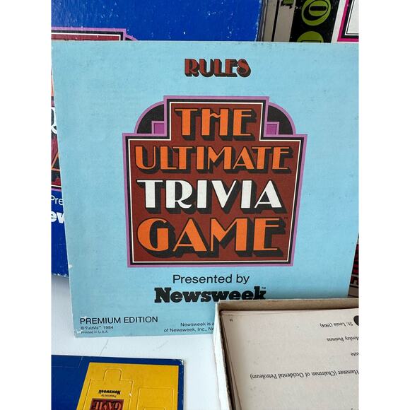 Vintage The Ultimate Trivia Game by Newsweek Premium Edition, 1984 - Picture 5 of 8